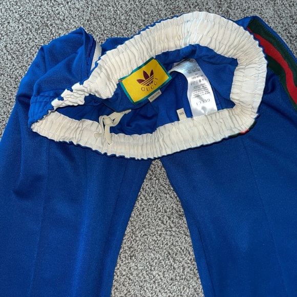 Gucci x Adidas Flared Jogging Pants 'Cobalt Blue' - Picture 2 of 10